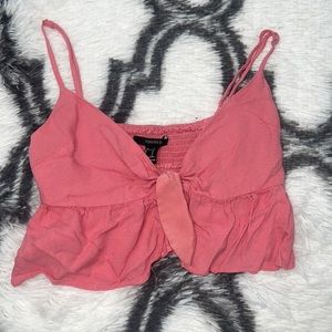 Pink crop top great for country concerts !